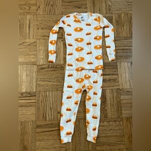 Monica & Andy Pumpkin Pie Pajamas NWOT 3T